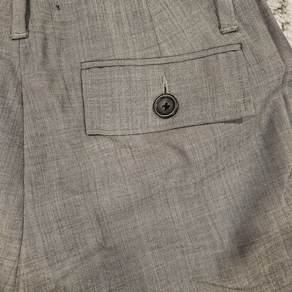 Banana Republic SZ 6 100% Wool Tan Flat Front Cuffed Lined Trouser - Picture 13 of 13